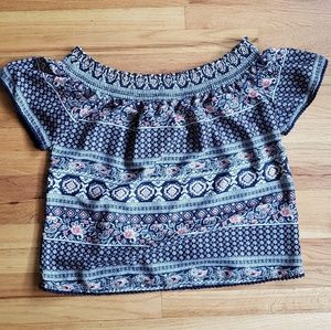 Boho off the shoulder top XL